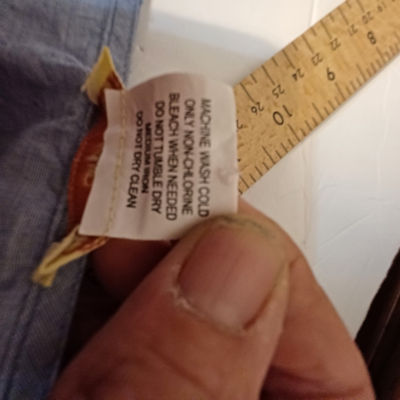 Sweet magnolias embroidered tunic blue size x large - Picture 5 of 7